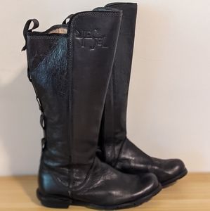 Leather boots